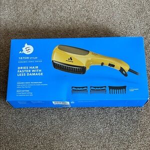 Andis 1875W Ceramic Ionic Hair Dryer - Vibrant Yellow